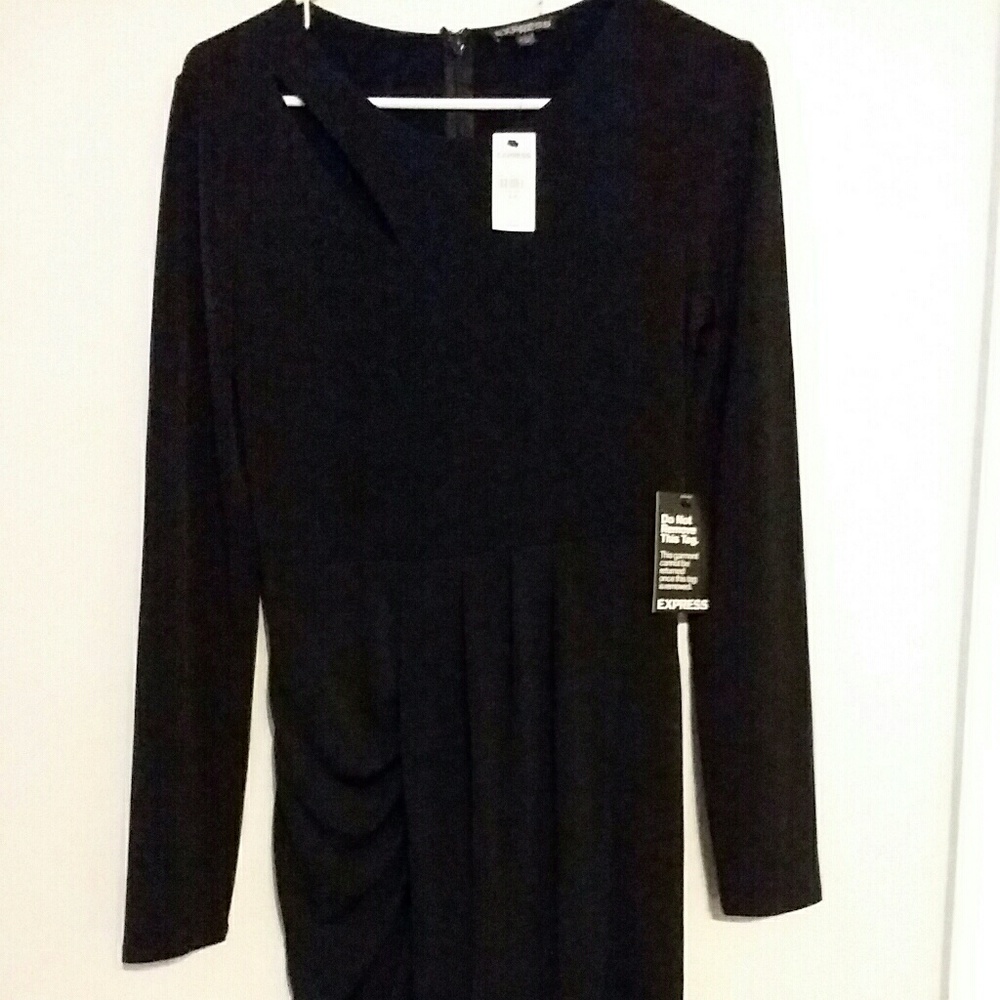 Express Asymmetrical Cut-Out Dress